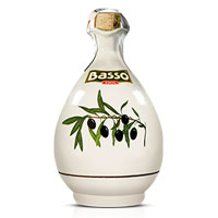 Basso Unfiltered Extra Virgin Olive Oil Ceramic Jar